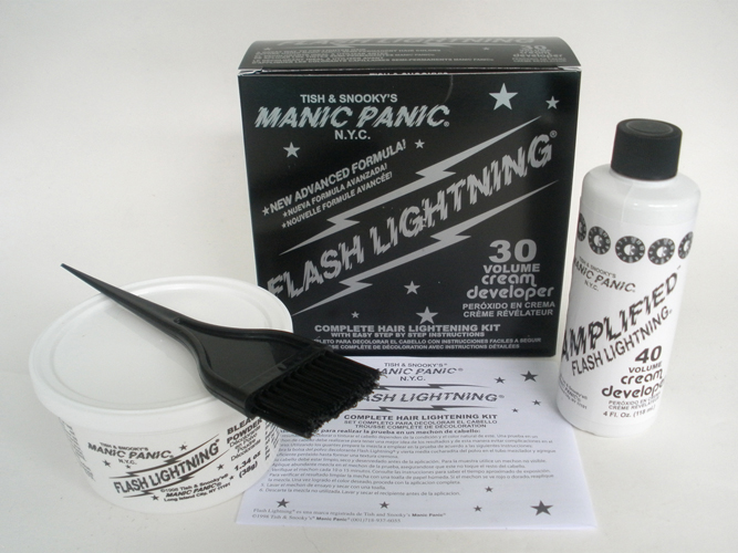 1. Manic Panic Blue Lightning Hair Bleach Kit - wide 6